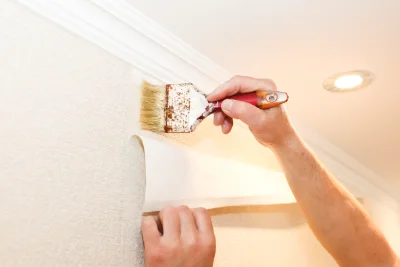 Pose de papier peint à Quincié-en-Beaujolais — revêtements muraux et toiles de verre